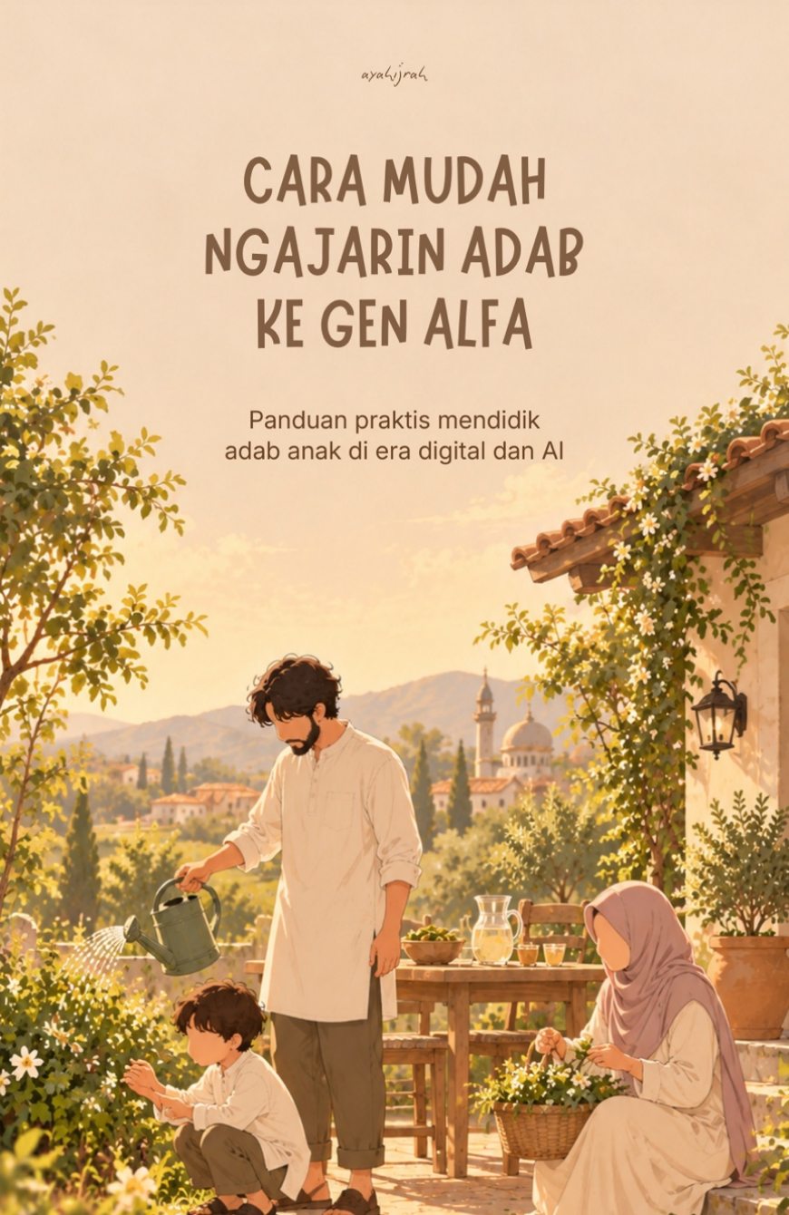 Cover asli ebook Cara Mudah Ngajarin Adab ke Gen Alfa