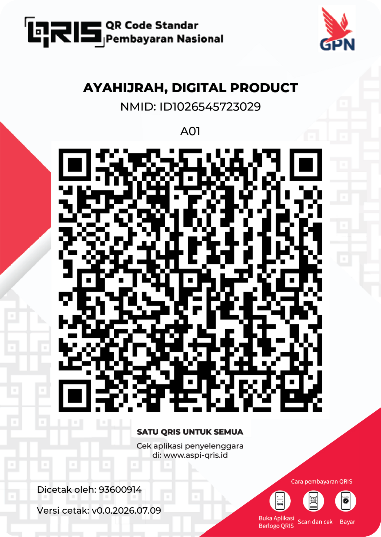 QRIS pembayaran ebook Ayahijrah